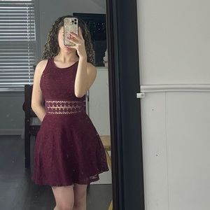 Burgundy dress size S